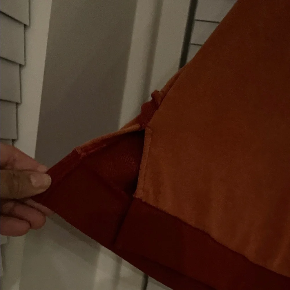 POL Rust Orange Lace-Up Back sweatshirt - Picture 12 of 15